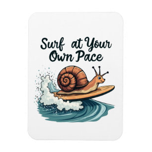 Magnet Flexible Surf À Votre Propre Pace Funny Surfing Snail