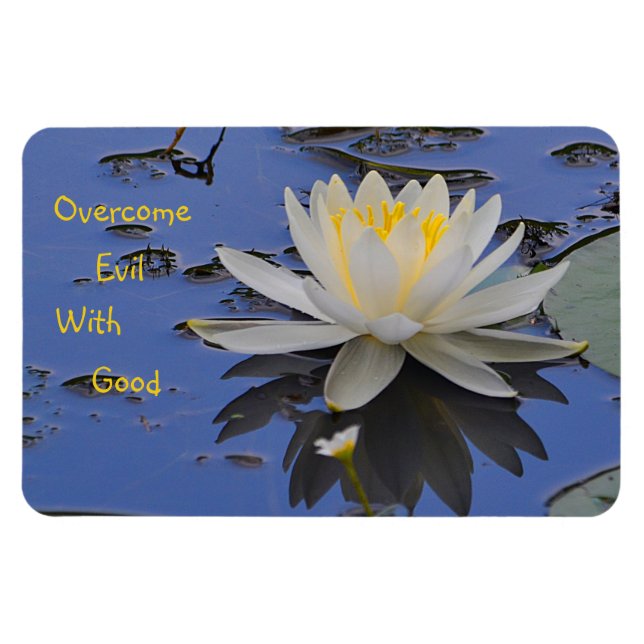 Magnet Flexible Surmonter le mal avec bon (Horizontal)