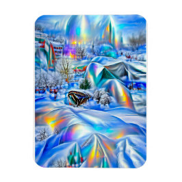 Magnet Flexible Surreal Winter Wonderland avec lumière Iridescente