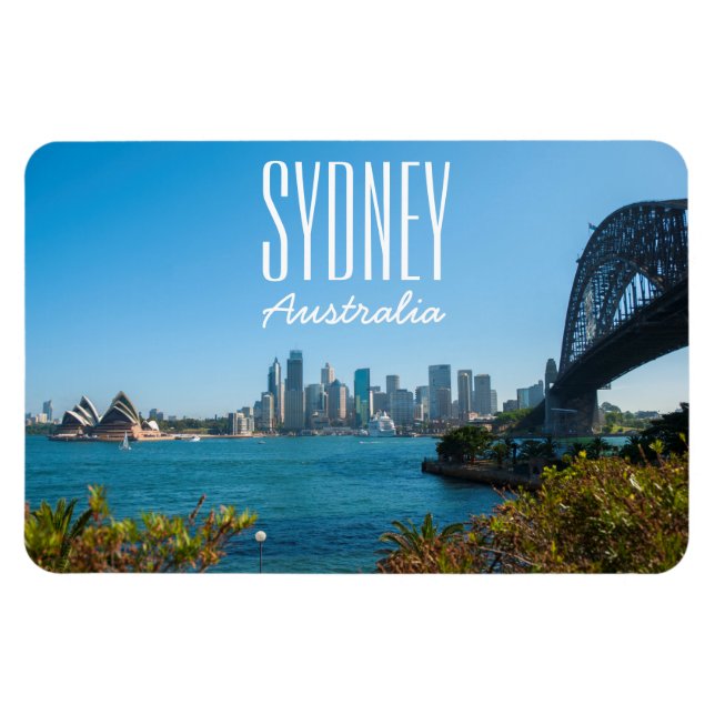Magnet Flexible Sydney Harbour Bridge & Opera House Skyline (Horizontal)