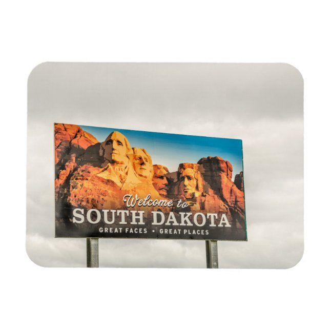 Magnet Flexible SYMBOLE DU Dakota DU Sud (Horizontal)
