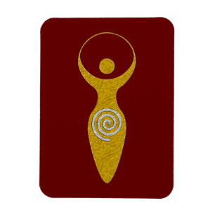 Magnet Flexible Symbole Spirituel - Déesse De La Terre Gaya 1 Flam