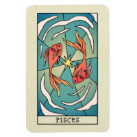 Symbole Zodiaque Pisces Art Abstrait Vintage