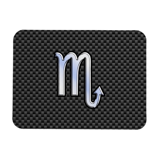 Magnet Flexible Symbole zodiaque Scorpio sur l'impression de fibre (Horizontal)