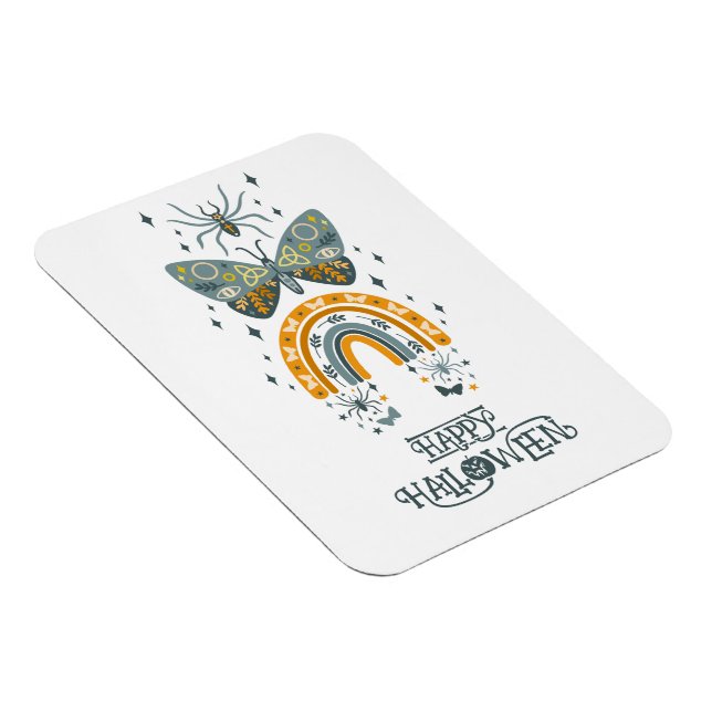 Magnet Flexible Symboles de la vibe d'Halloween éffrayante - Happy (Côté Droit)