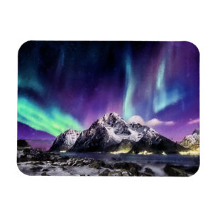 Magnet Flexible Symphonie Des Lumières - Beau Paysage Aurora