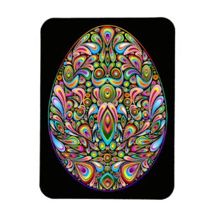 Magnet Flexible T-Shirt Bio pour Enfants Motif Psychédélique Œuf d