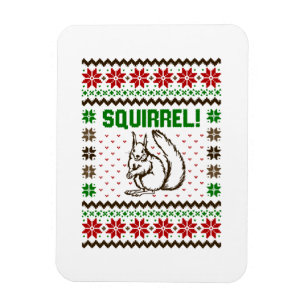 Magnet Flexible T-shirt sale moche d'attaque d'écureuil contre la 