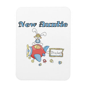 Magnet Flexible T-shirts et cadeaux de la nouvelle tante des garço