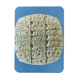 Magnet Flexible Table des comptes avec script cuneiform, c.2400 BC