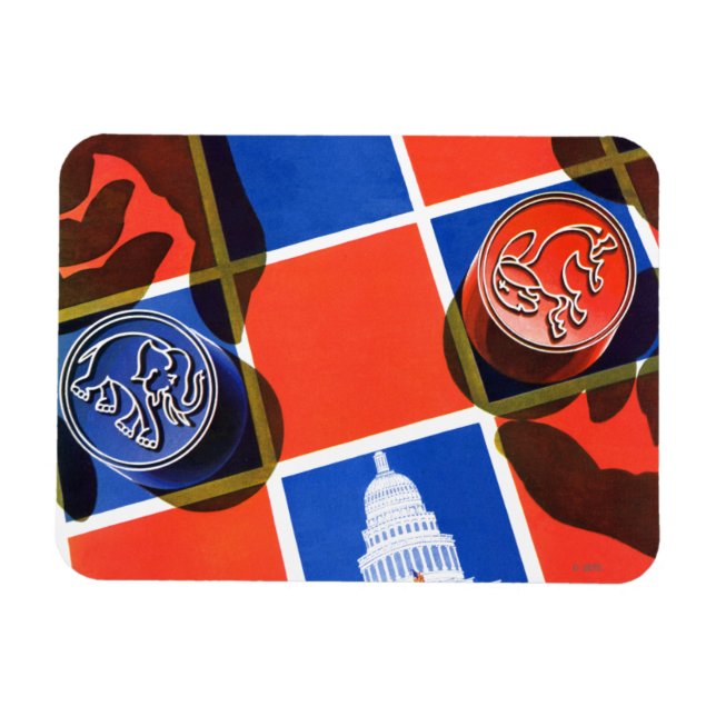 Magnet Flexible Tableau de contrôle des élections (Horizontal)