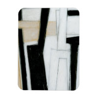 Tableau noir et blanc Abstrait