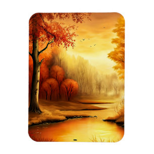 Magnet Flexible Tableau Paysage Automne-87546