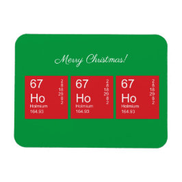 Magnet Flexible Tableau périodique rouge et vert Ho Ho Ho