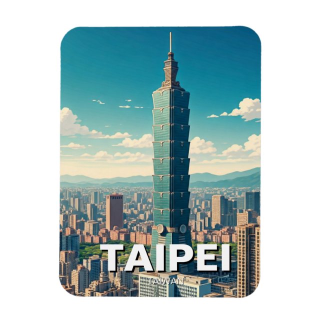 Magnet Flexible Taipei 101 Taïwan (Vertical)