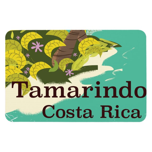 Magnet Flexible Tamarindo Costa Rica affiche de voyage (Horizontal)