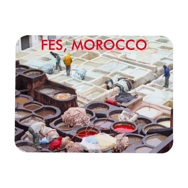 Magnet Flexible Tanneries Fès, Maroc (Horizontal)