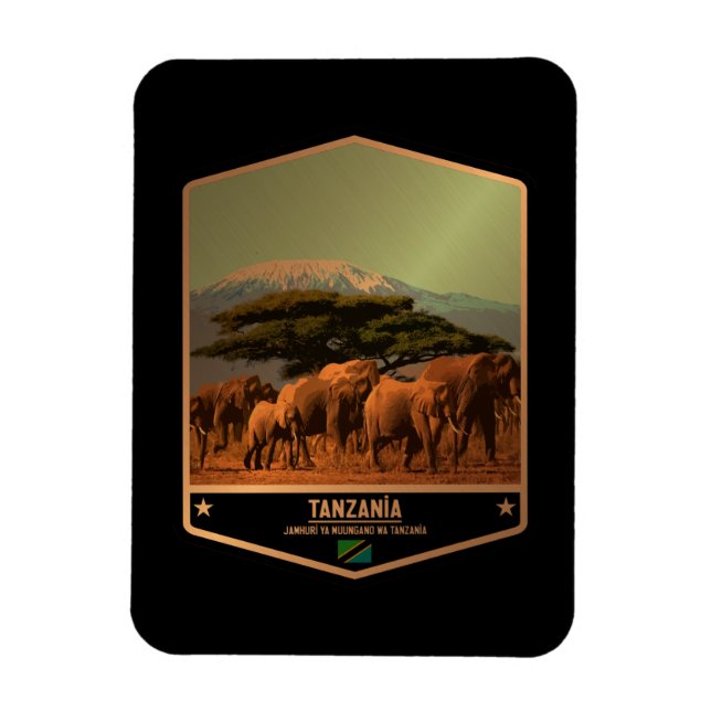 Magnet Flexible Tanzanie (Vertical)