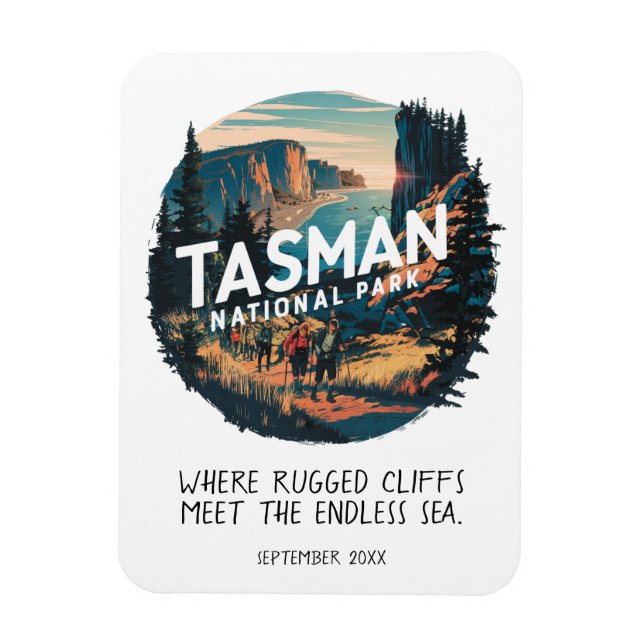 Magnet Flexible Tasman National Park Australian Adventure Custom (Vertical)