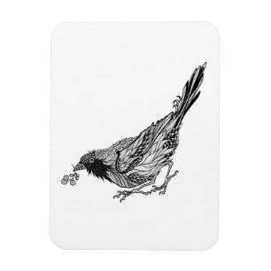 Magnet Flexible Tatouage d'oiseau