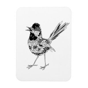 Magnet Flexible Tatouage d'oiseau