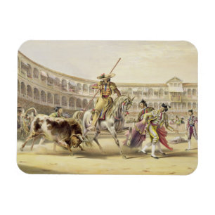 Magnet Flexible Taureau chargeant un picador, 1865 (litho de