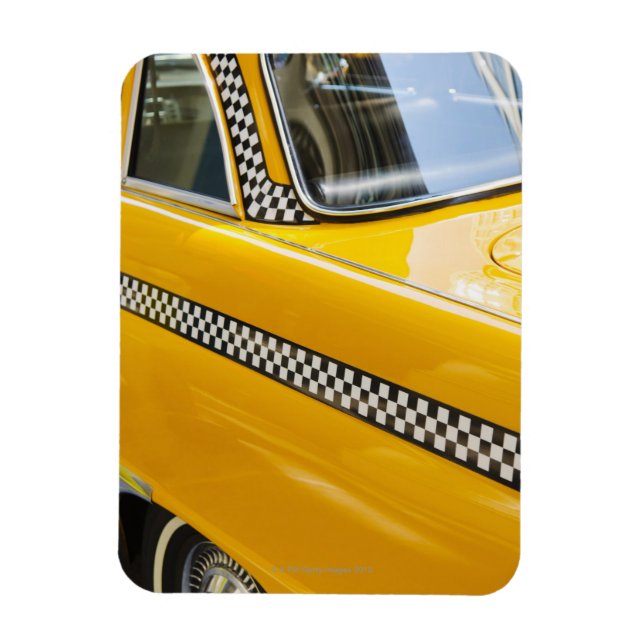 Magnet Flexible Taxi antique (Vertical)