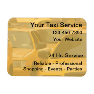 Magnet Flexible Taxi Cartes de visite magnétiques