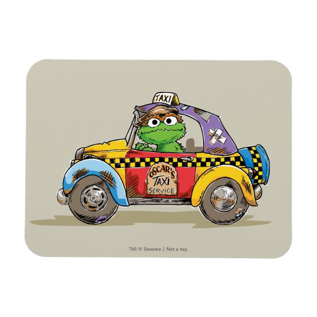 Magnet Flexible Taxi vintage Oscar (Horizontal)