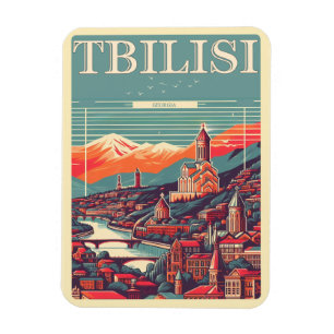 Magnet Flexible Tbilissi capitale de la Géorgie, cadeaux souvenirs