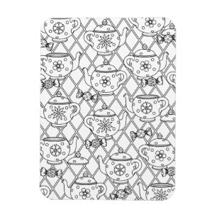 Magnet Flexible Tea Pot Doodle