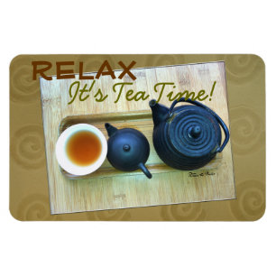 Magnet Flexible Tea Setting Photographe Overhead View