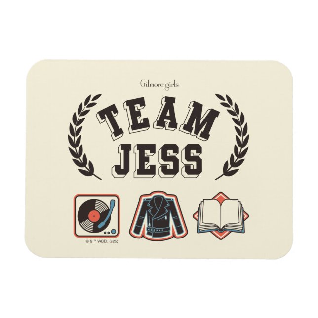 Magnet Flexible Team Jess Gilmore Girls Design (Horizontal)