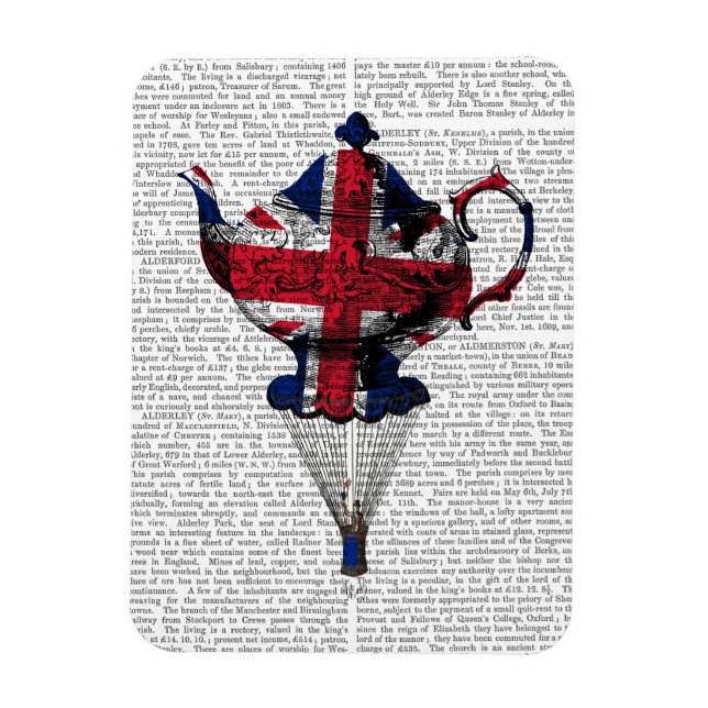 Magnet Flexible Teapot volant Union Jack (Vertical)