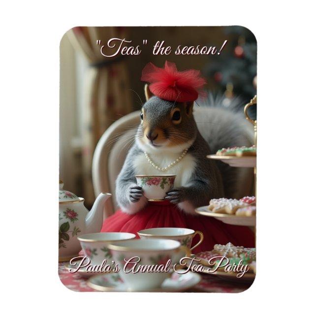 Magnet Flexible "Teas" l'invitation de la saison (Vertical)