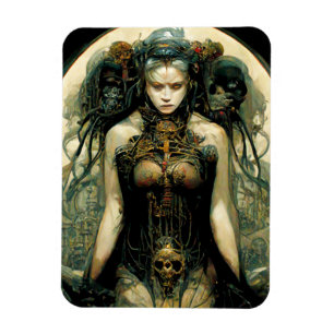 Magnet Flexible Technologie biologique Femme Imaginaire Sci-Fi