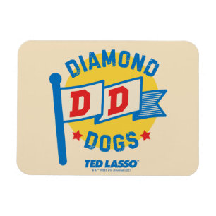 Magnet Flexible Ted Lasso   Diamond Chiens Pennant Graphisme