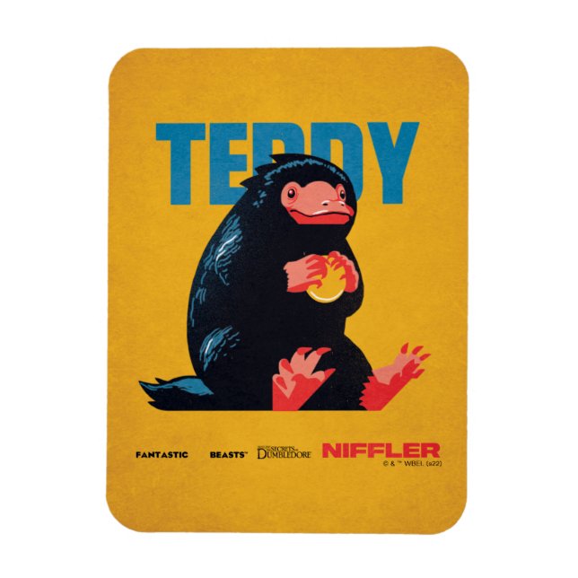 Magnet Flexible Teddy Vintage Graphic (Vertical)
