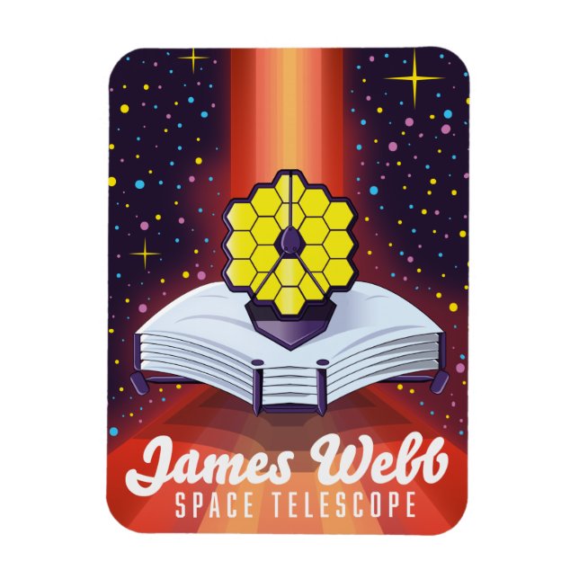 Magnet Flexible Télescope spatial James Webb. (Vertical)