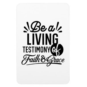 Magnet Flexible Témoignage Vivant Citation Biblique Motivation Chr