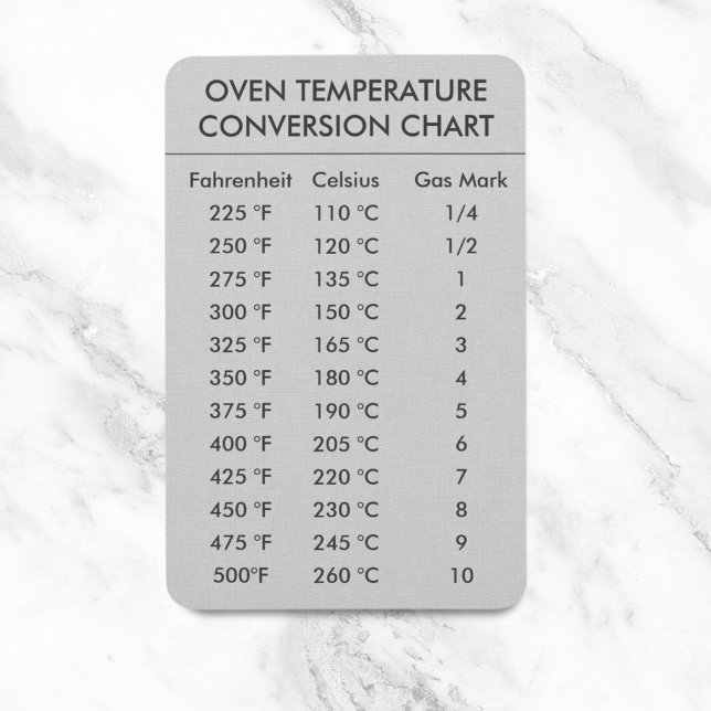 Magnet Flexible Température du graphique de conversion Celsius Fah (Conversion Chart Temperature Celsius Fahrenheit Magnet
)