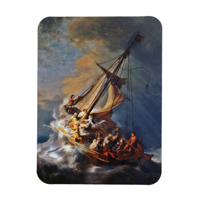 Magnet Flexible Tempête sur la mer de Galilée (Vertical)