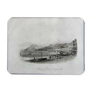Magnet Flexible Terrasse marine, Aberystwyth, 1844 (gravure et a