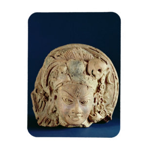 Magnet Flexible Tête d'Ardhanarisvara, Newal, Unnao (terre cuite)