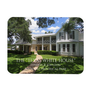 Magnet Flexible Texas White House, Lyndon B. Johnson Carte postale