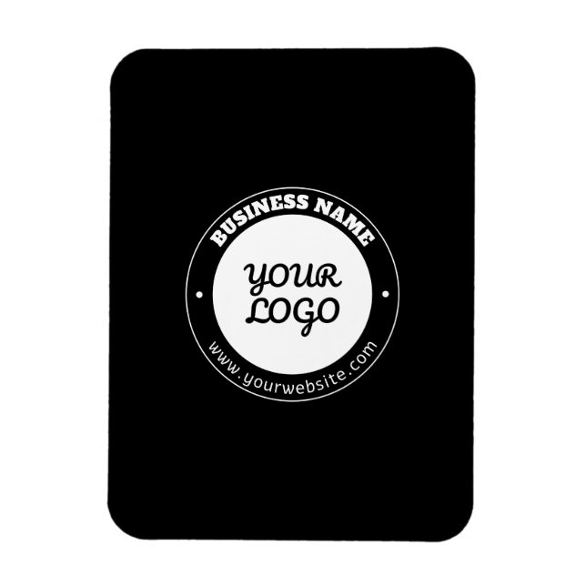 Magnet Flexible Texte circulaire modifiable et Modèle de logo télé (Vertical)