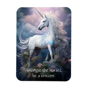 Magnet Flexible Texte personnalisé belle licorne