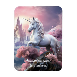 Magnet Flexible Texte personnalisé belle licorne