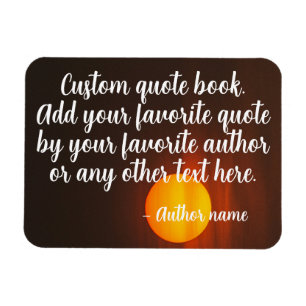 Magnet Flexible Texte personnalisé et nom de l'auteur