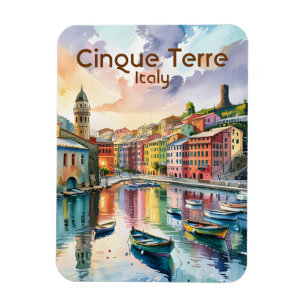 Magnet Flexible Texte personnalisé Vernazza Cinque Terre Italie Aq